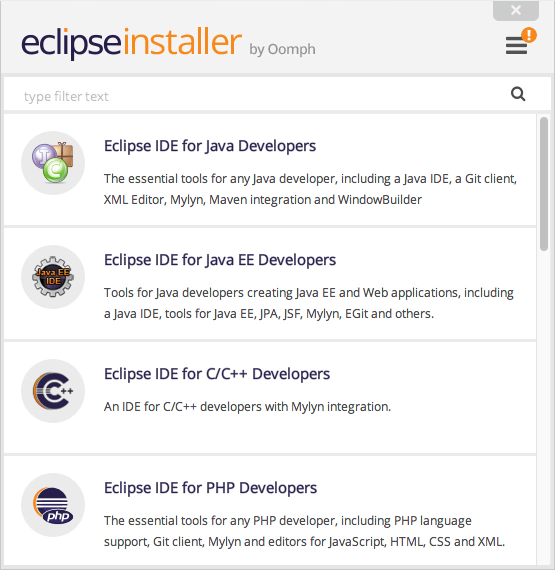 Eclipse installer