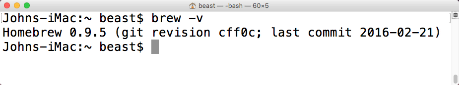 brew -v