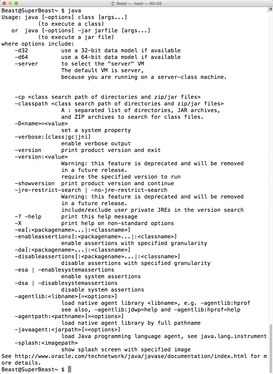 java