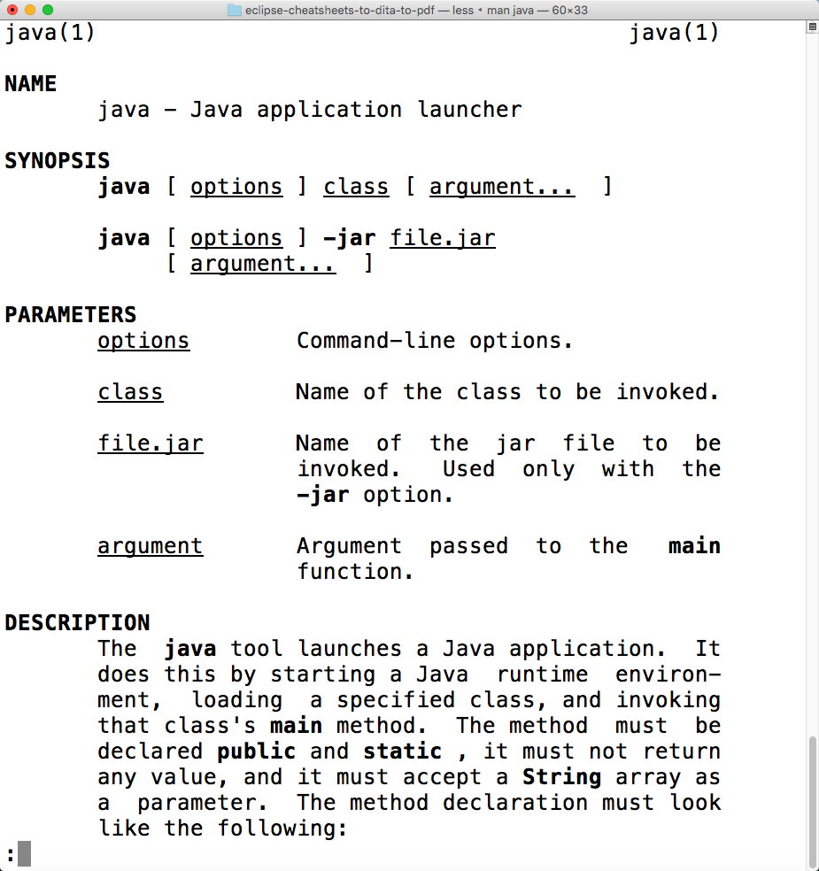 man java