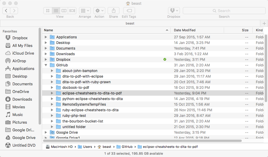 GitHub folder