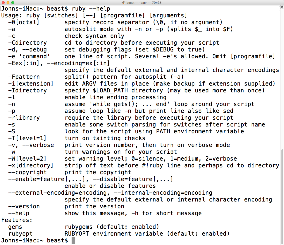 Ruby white space strip command line application | Ruby-strip